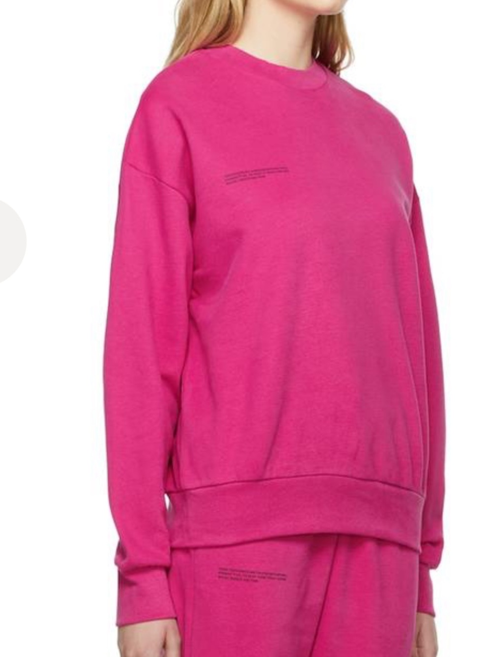 Pangaia magenta crewneck